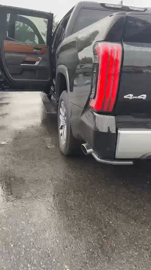 Toyota 4x4 filmed during inspection